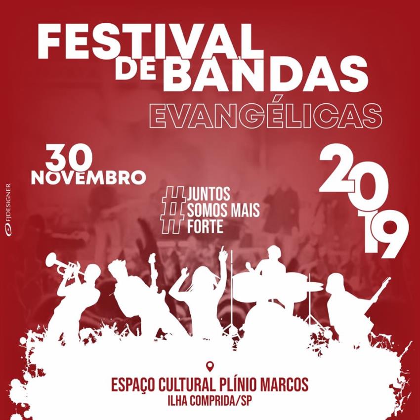 Ilha sedia sábado 30/11 V Festival de Grupos de Louvores da Igrejas Evangélicas