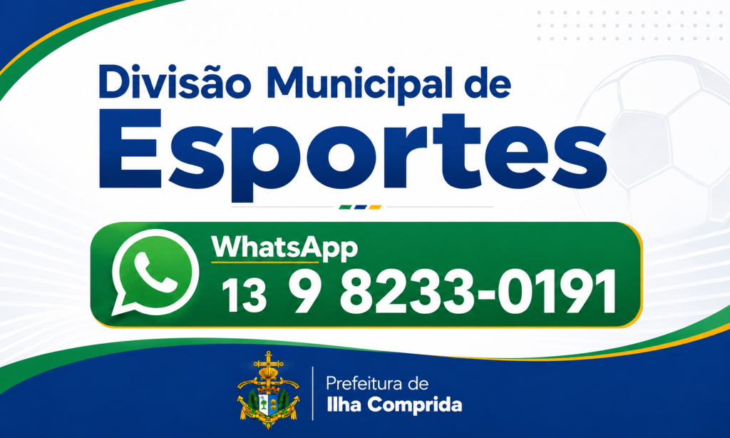 Mais praticidade: fale com a Divisão Municipal de Esportes pelo WhatsApp
