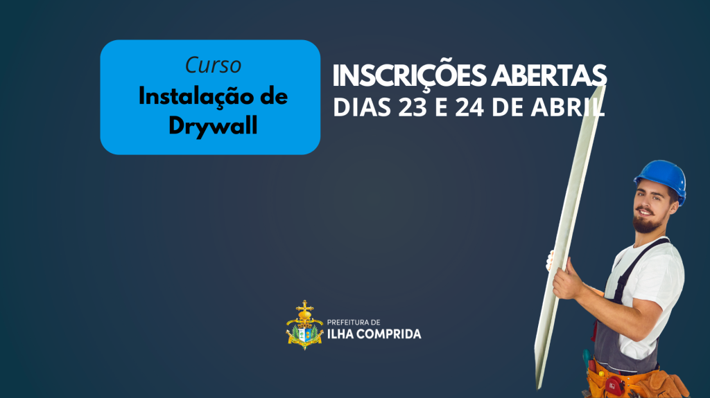Curso gratuito de Instalação de Drywall abre inscrições