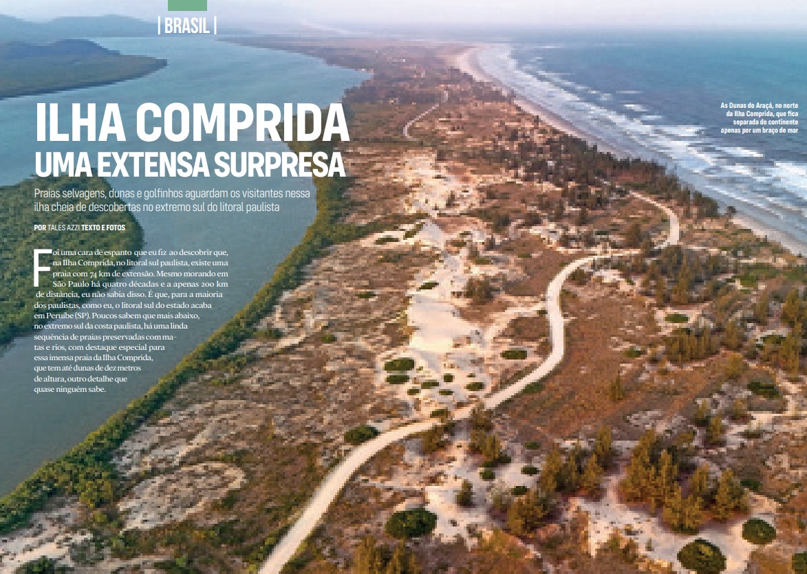 Ilha Comprida é destaque na nova edição da Revista Viaje Mais!