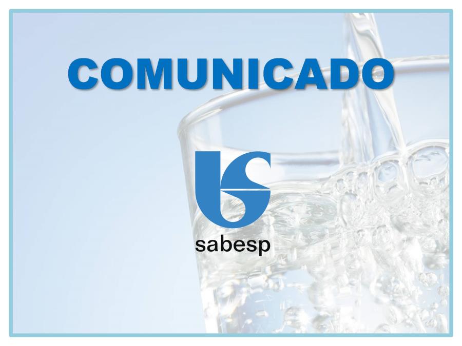 Comunicado Sabesp