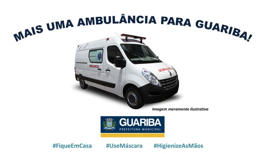 Guariba adquire nova ambulância para a Rede Municipal de Saúde