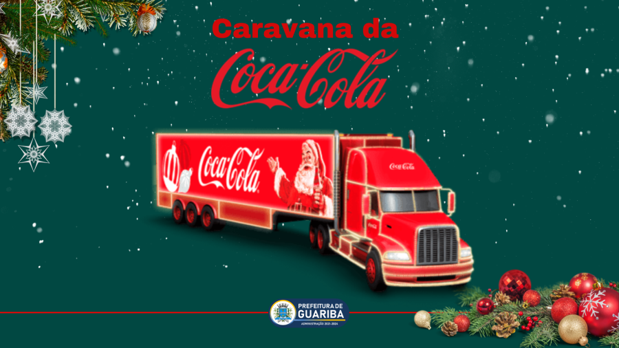 Caravana da Coca-Cola trará magia Natalina a Guariba em 6 de Dezembro