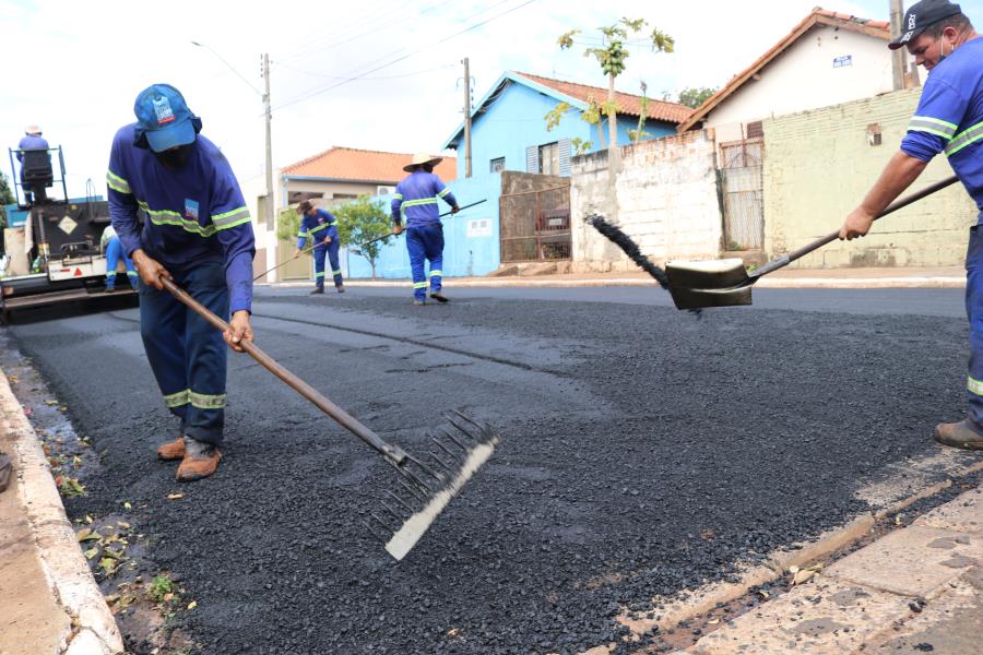 Prefeitura realizou mais uma etapa de recapeamento asfáltico no município