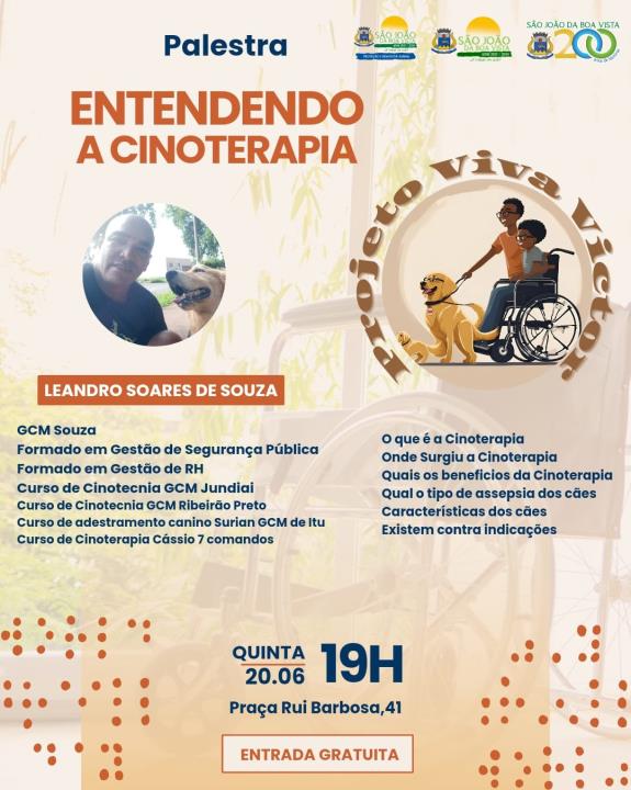 Palestra sobre Cinoterapia