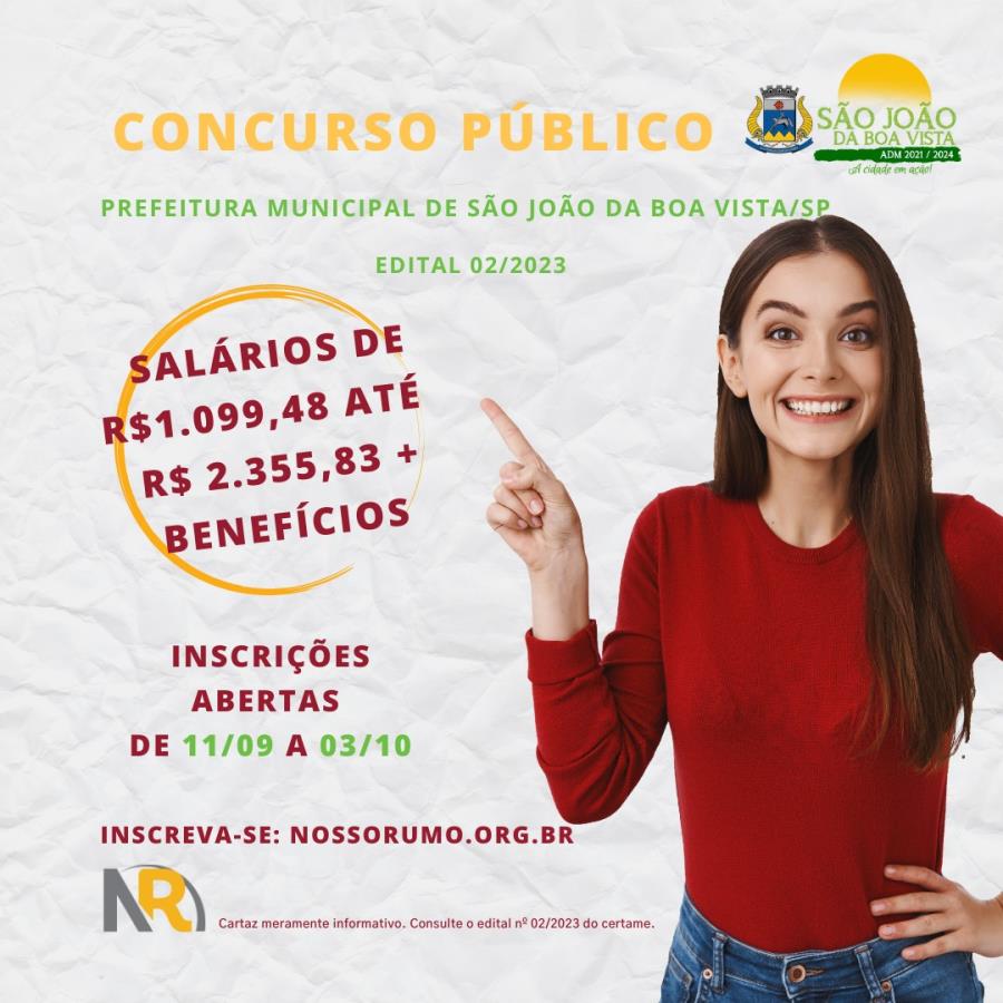 Prefeitura de São João da Boa Vista abrirá novo Concurso Público