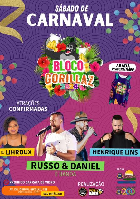 Bloco de Carnaval - Gorillaz 10/02