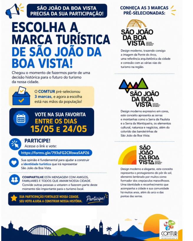 Imagem de Escolha a marca turística de São João da Boa Vista