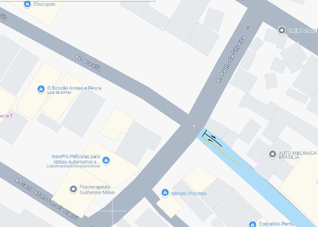 Implementação segunda faixa na Av. Brasília