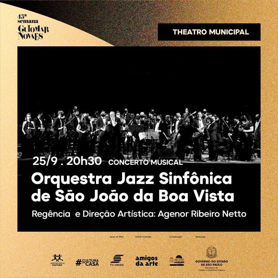Concerto da Orquestra Jazz Sinfônica é transferido para o Theatro Municipal