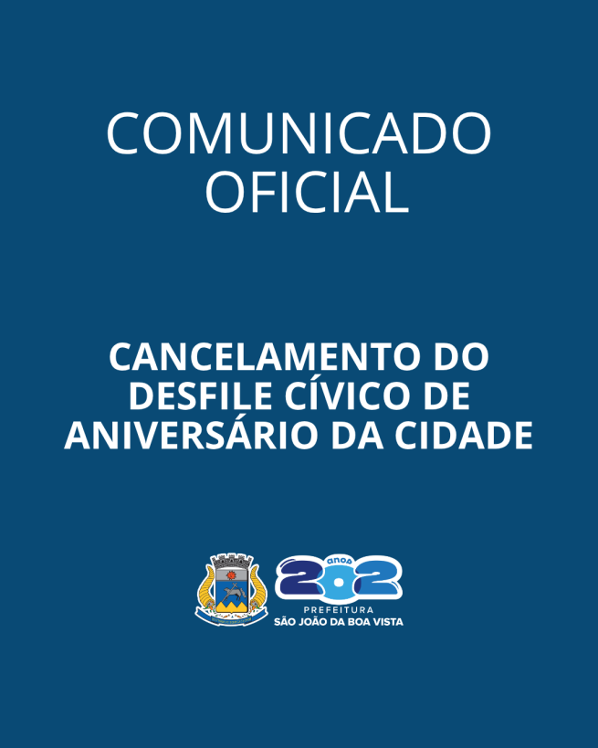 Comunicado - Cancelamento do Desfile Cívico