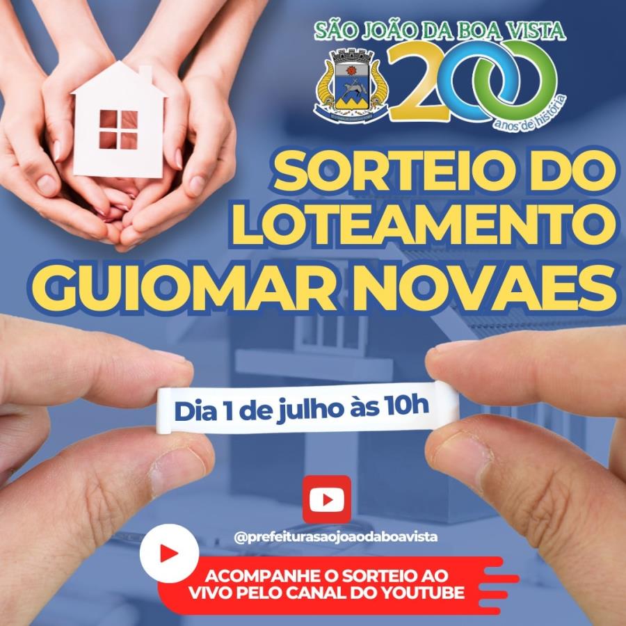 Imagem de A Prefeitura de São João da Boa Vista divulga a relação dos candidatos aptos a participarem do sorteio
