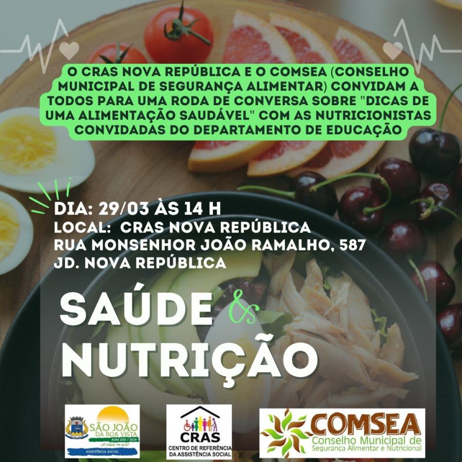 Dia Nacional de Saúde e Nutrição será tema de evento na Assistência Social