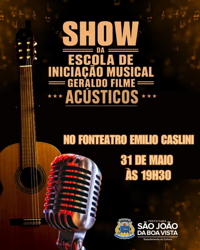 Professores da Escola de Iniciação Musical Geraldo Filme sobem ao palco em apresentação inédita