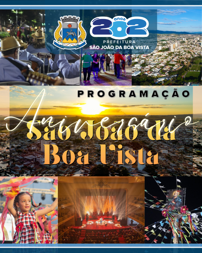 Imagem de São João da Boa Vista celebra 202 anos com programação especial de cultura, turismo e tradição