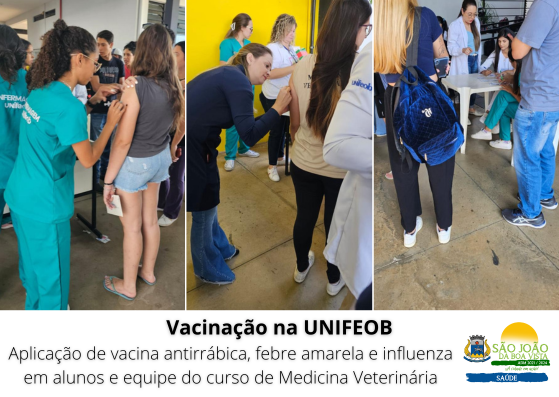 Equipe da Vigilância Epidemiológica Realiza Vacinação na UNIFEOB