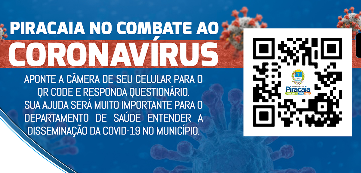 Prefeitura de Piracaia lança mais uma medida importante no combate ao novo coronavírus.