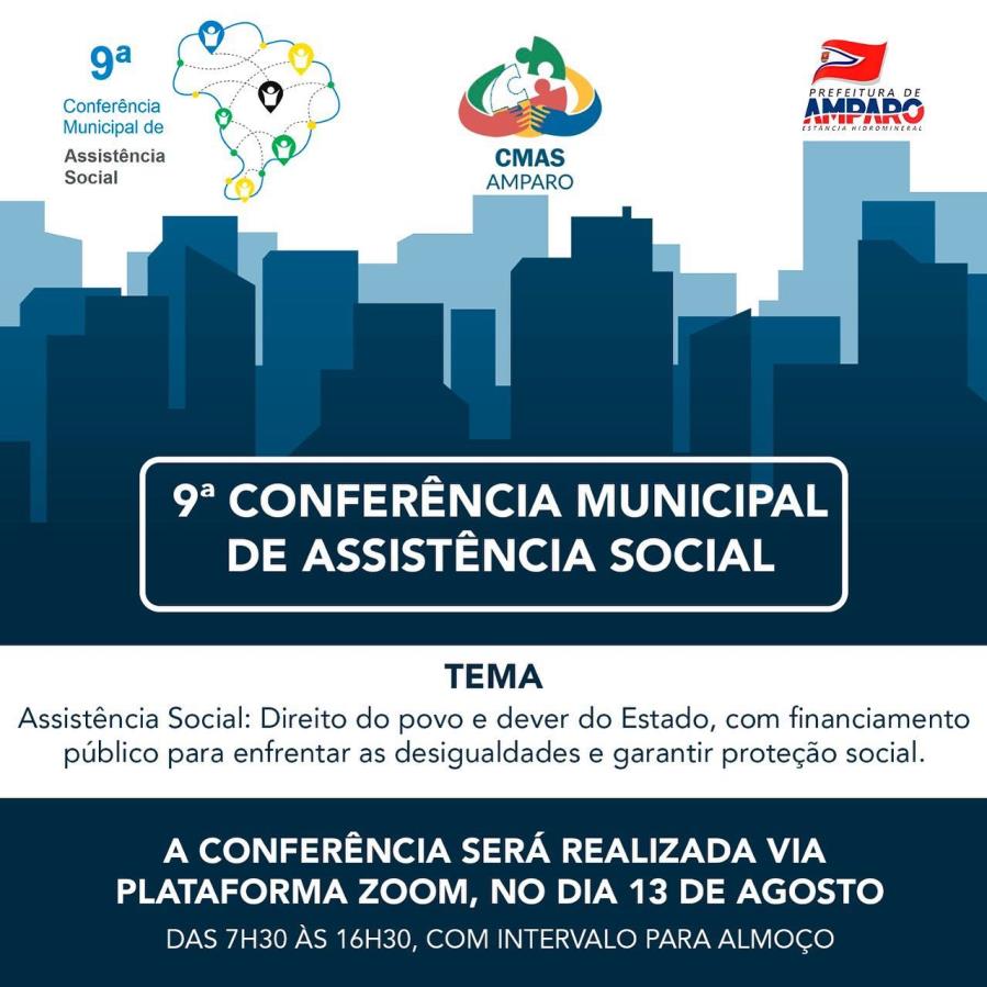 9ª Conferência Municipal de Assistência Social acontece na próxima semana