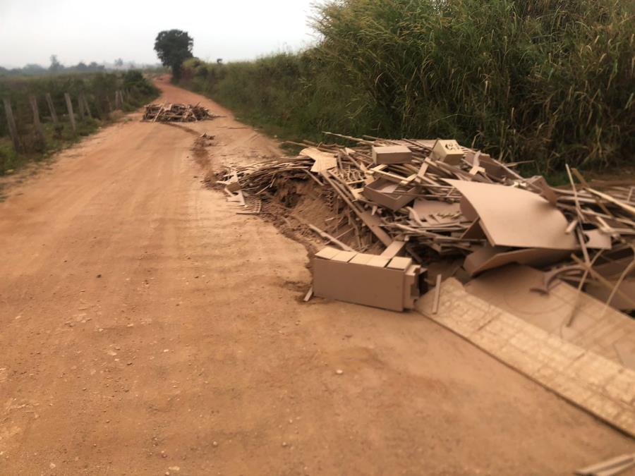 Descarte Irregular de MDF está sendo investigado por autoridades