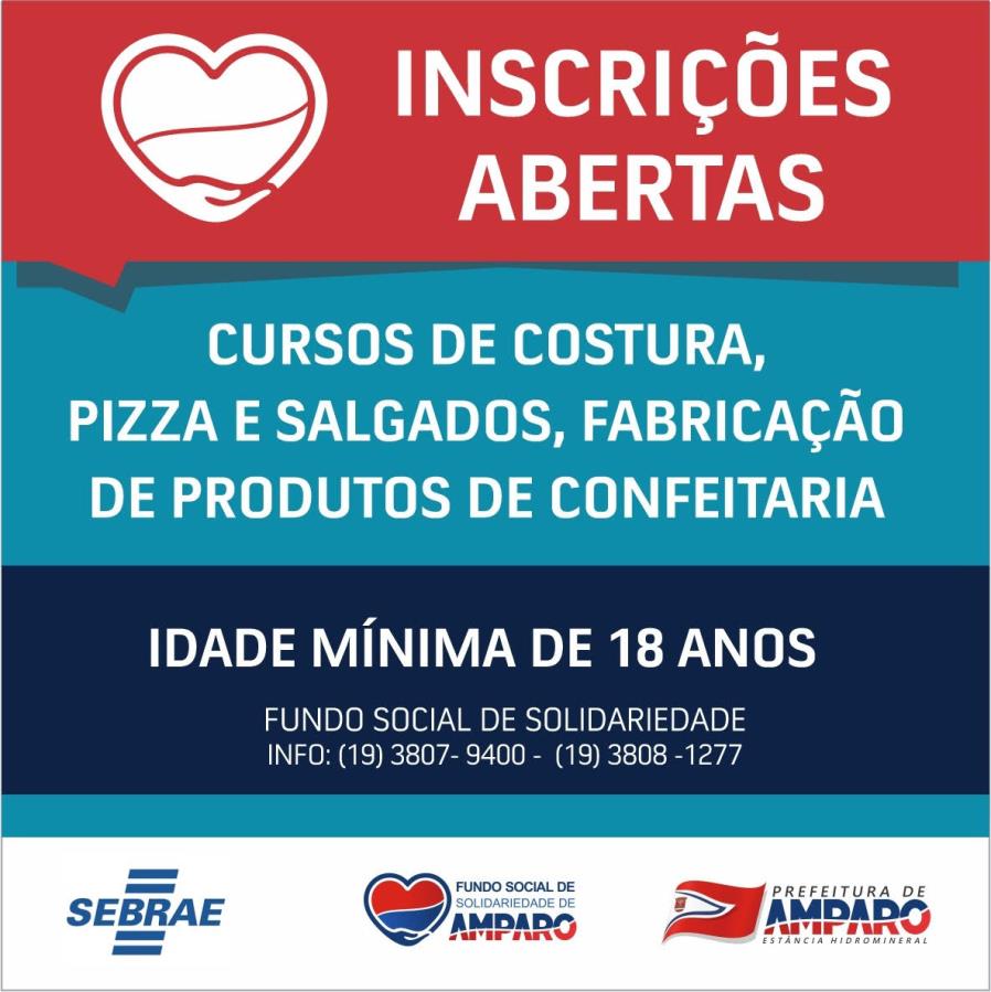 Vagas abertas para cursos gratuitos de costura, confeitaria e produção de pizzas