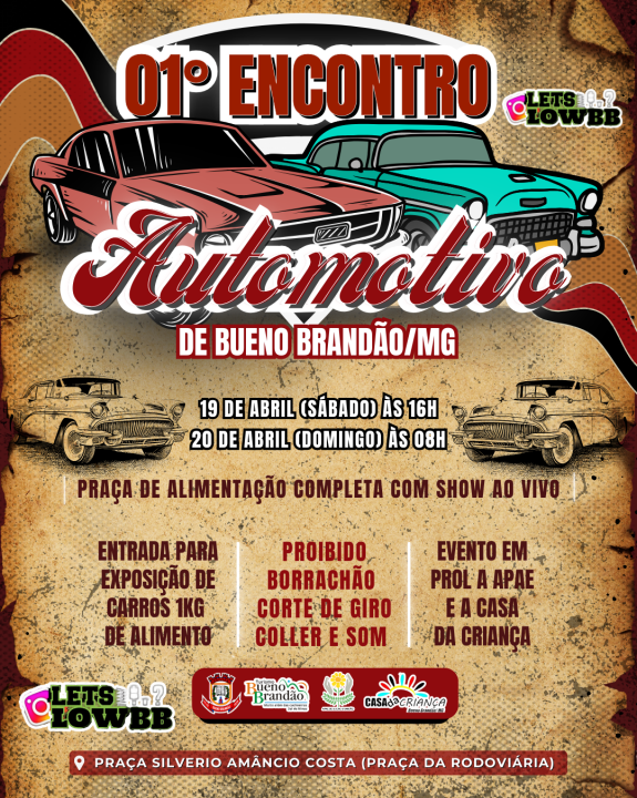 1º ENCONTRO AUTOMOTIVO DE BUENO BRANDÃO/MG