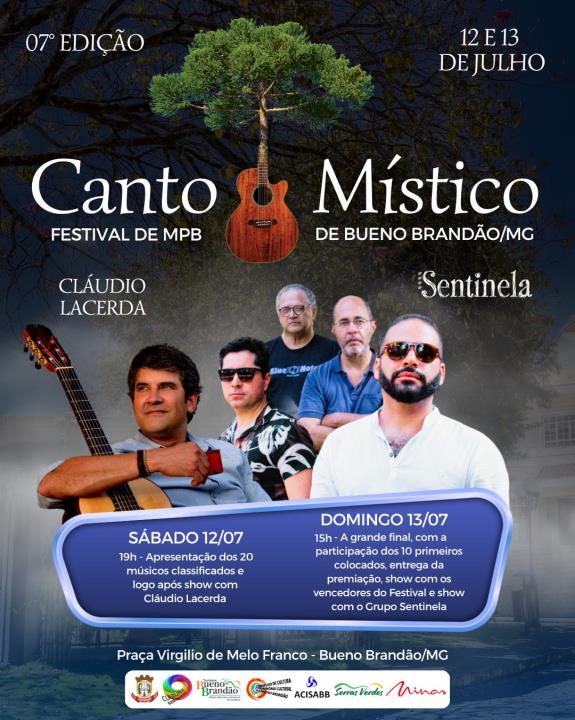 07º CANTO MÍSTICO PROMETE DOIS DIAS DE MÚSICA E EMOÇÃO EM BUENO BRANDÃO