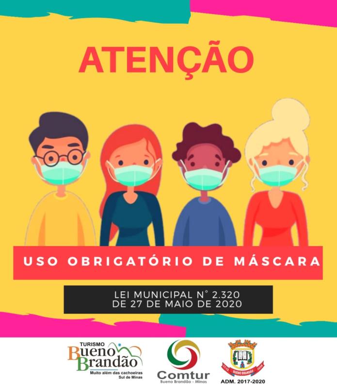 ATENÇÃO: Uso obrigatório de máscara
