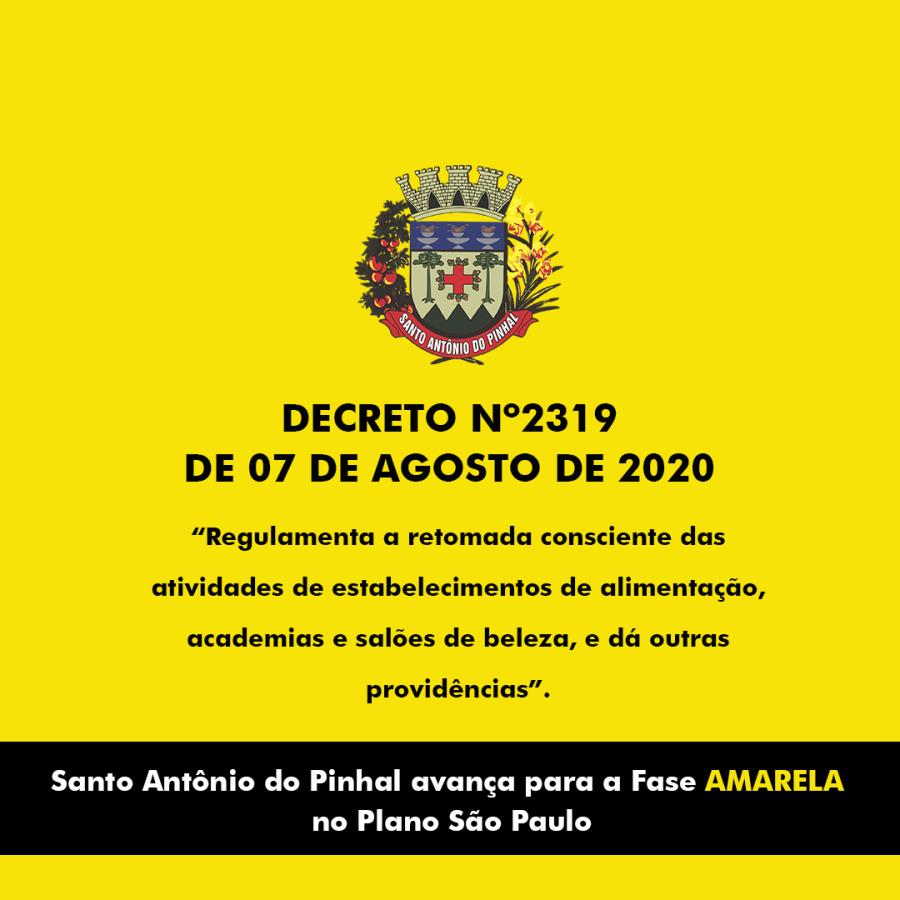 DECRETO Nº 2.319, DE 07 DE AGOSTO DE 2020