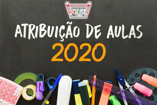 Atribuição de Aulas 2020 - Auxiliar de Sala e Ciências