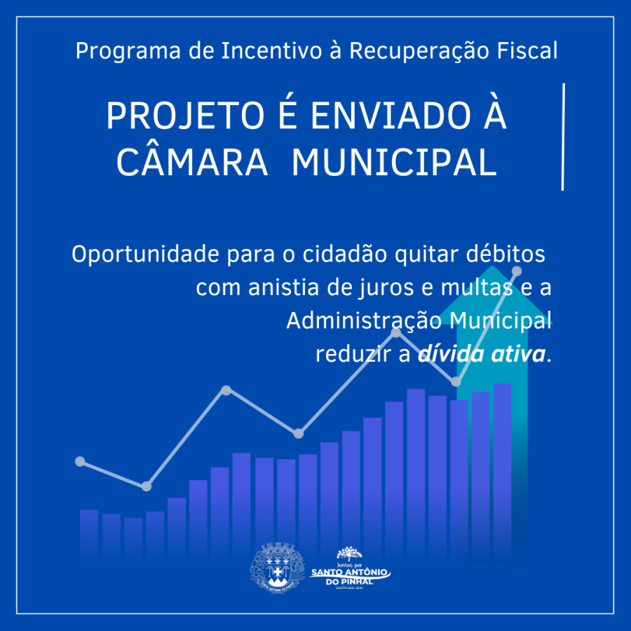 Santo Antônio do Pinhal apresenta programa de recuperação fiscal com anistia de juros e multas