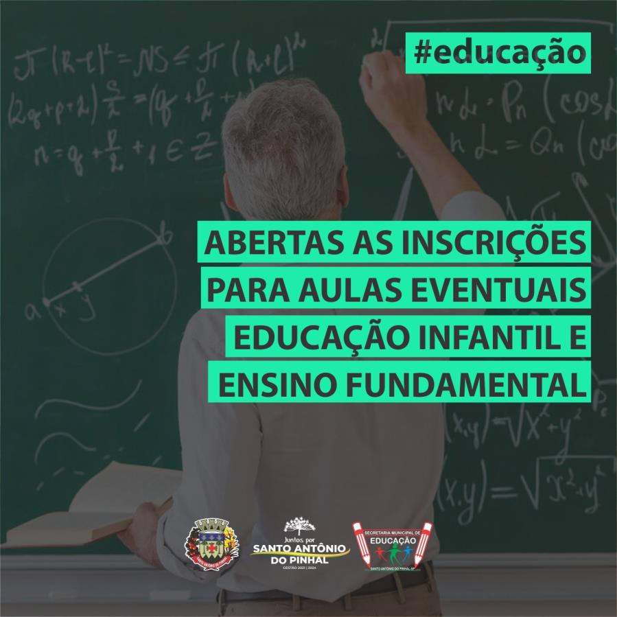 Inscrição para Aulas Eventuais na Rede Municipal