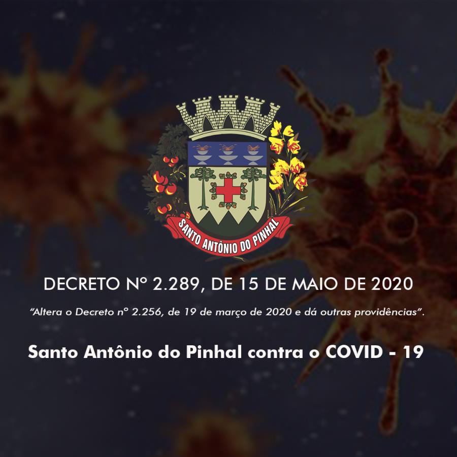 DECRETO Nº 2.289, DE 15 DE MAIO DE 2020