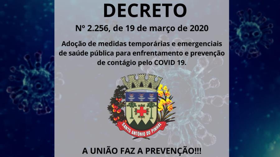 DECRETO Nº 2.256, DE 19 DE MARÇO DE 2020