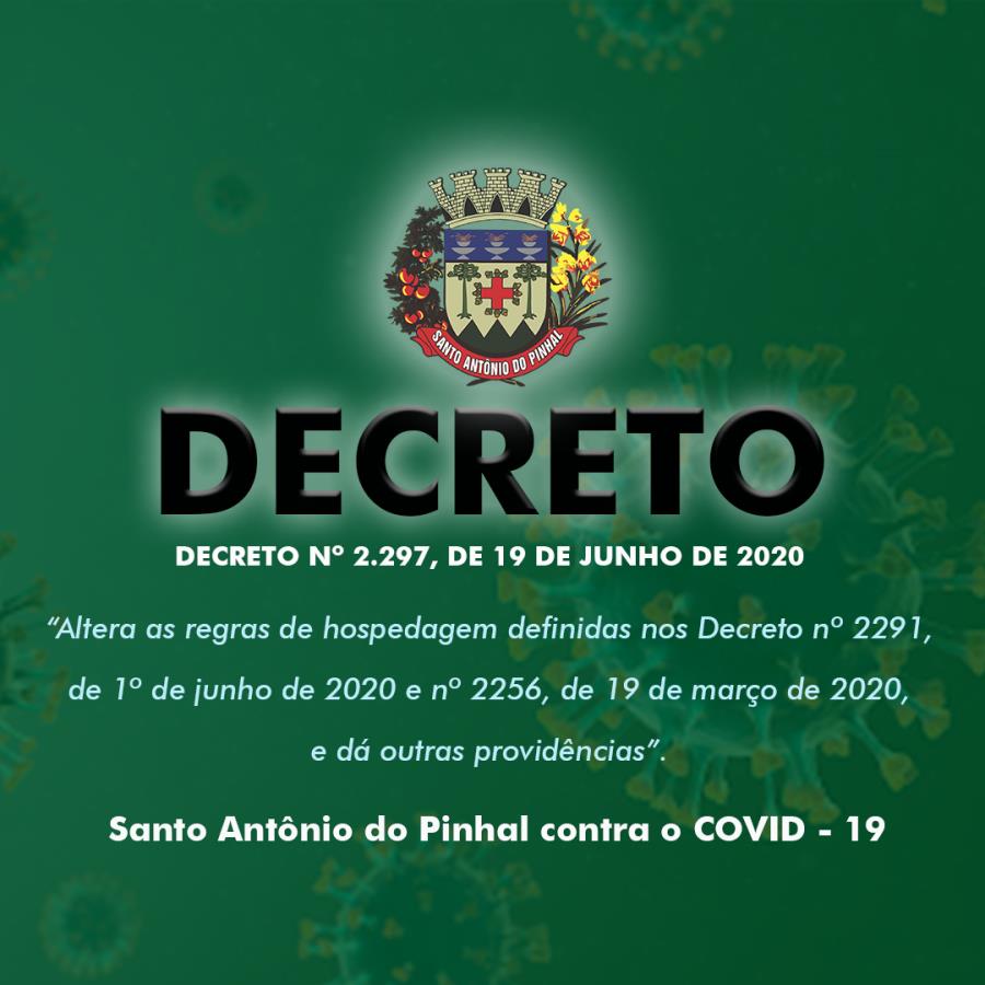 DECRETO Nº 2.297, DE 19 DE JUNHO DE 2020