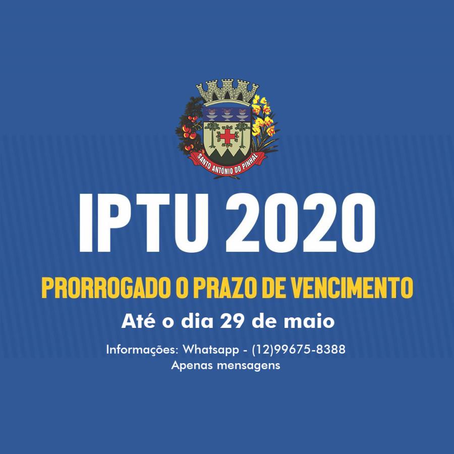 Decreto de prorrogação do vencimento do prazo para pagamento o IPTU