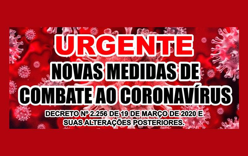 DECRETO Nº 2.256, DE 19 DE MARÇO DE 2020 E SUAS ALTERAÇÕES POSTERIORES.