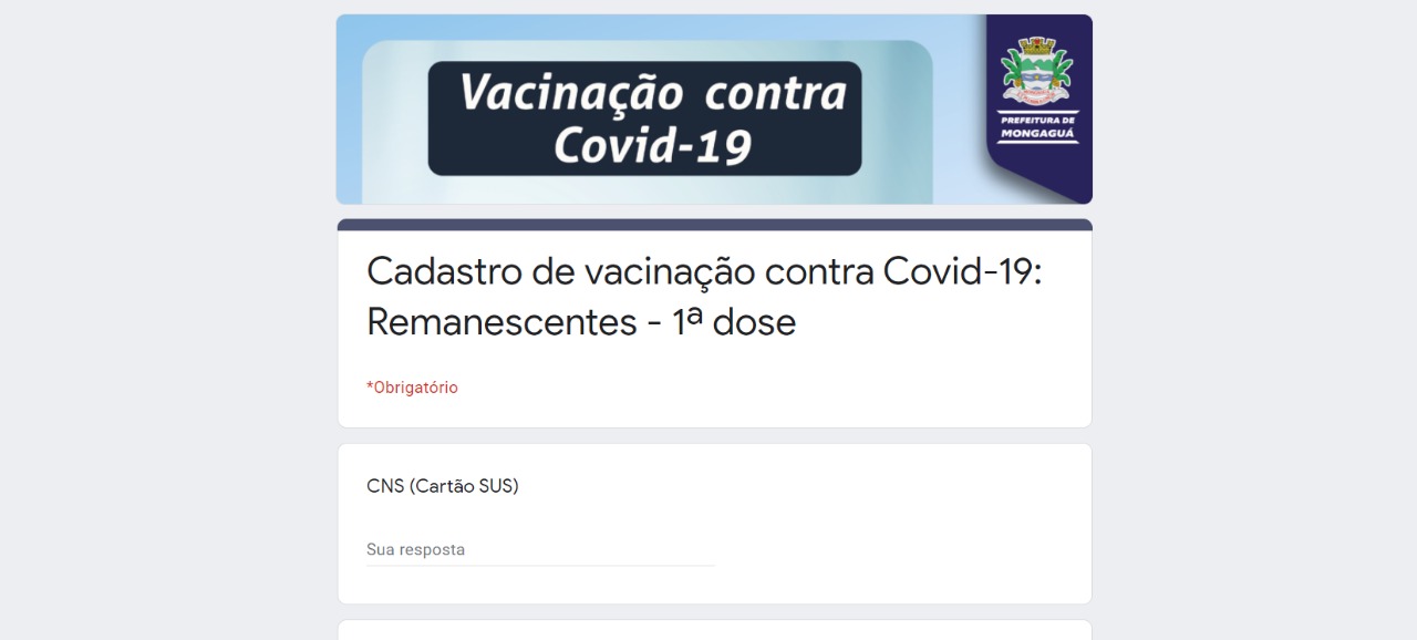 Covid-19: Mongaguá cadastra público excedente para imunização