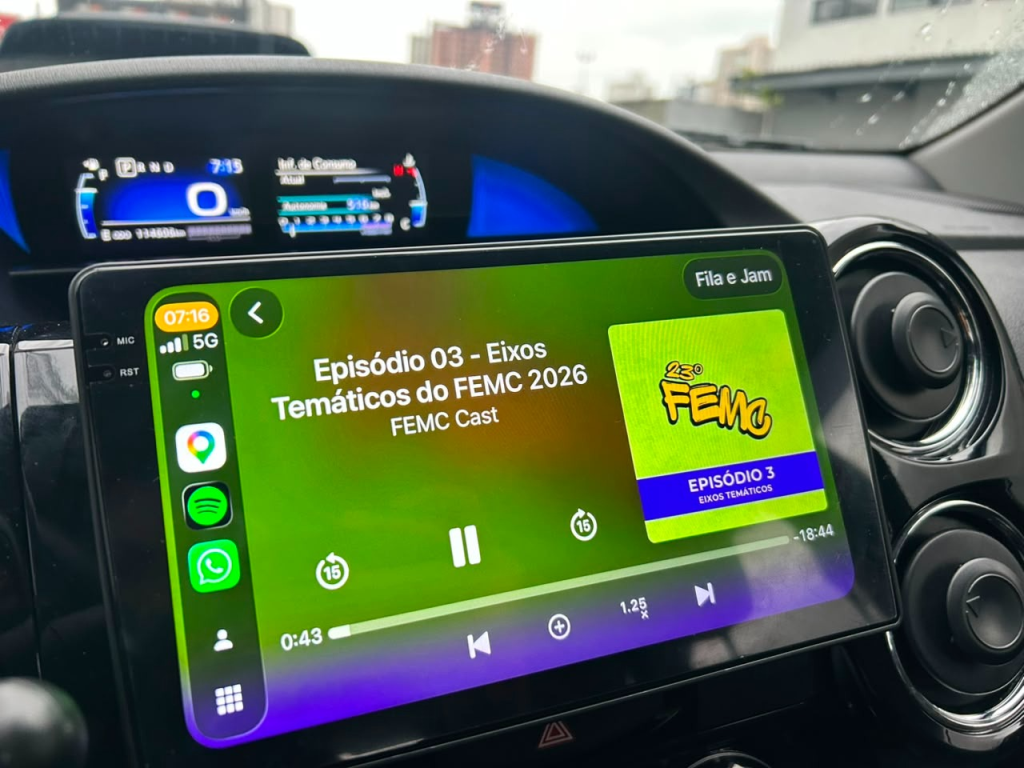 FEMC 2026 conta com podcast no Spotify e no YouTube