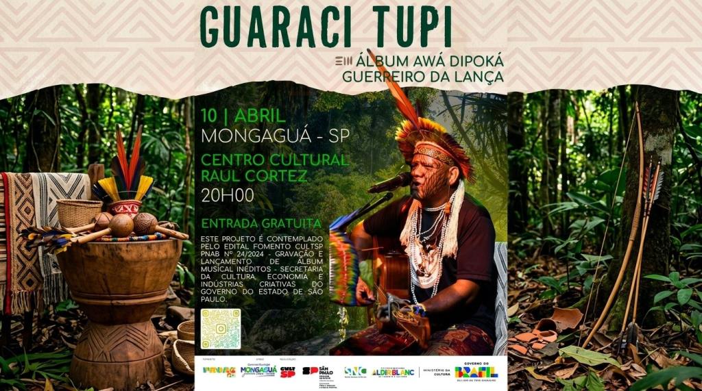 Artista indígena lança álbum em Mongaguá