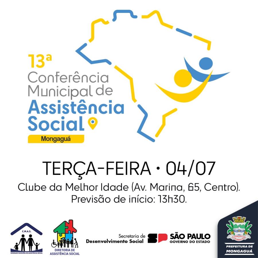 13ª Conferência Municipal de Assistência Social acontece em julho