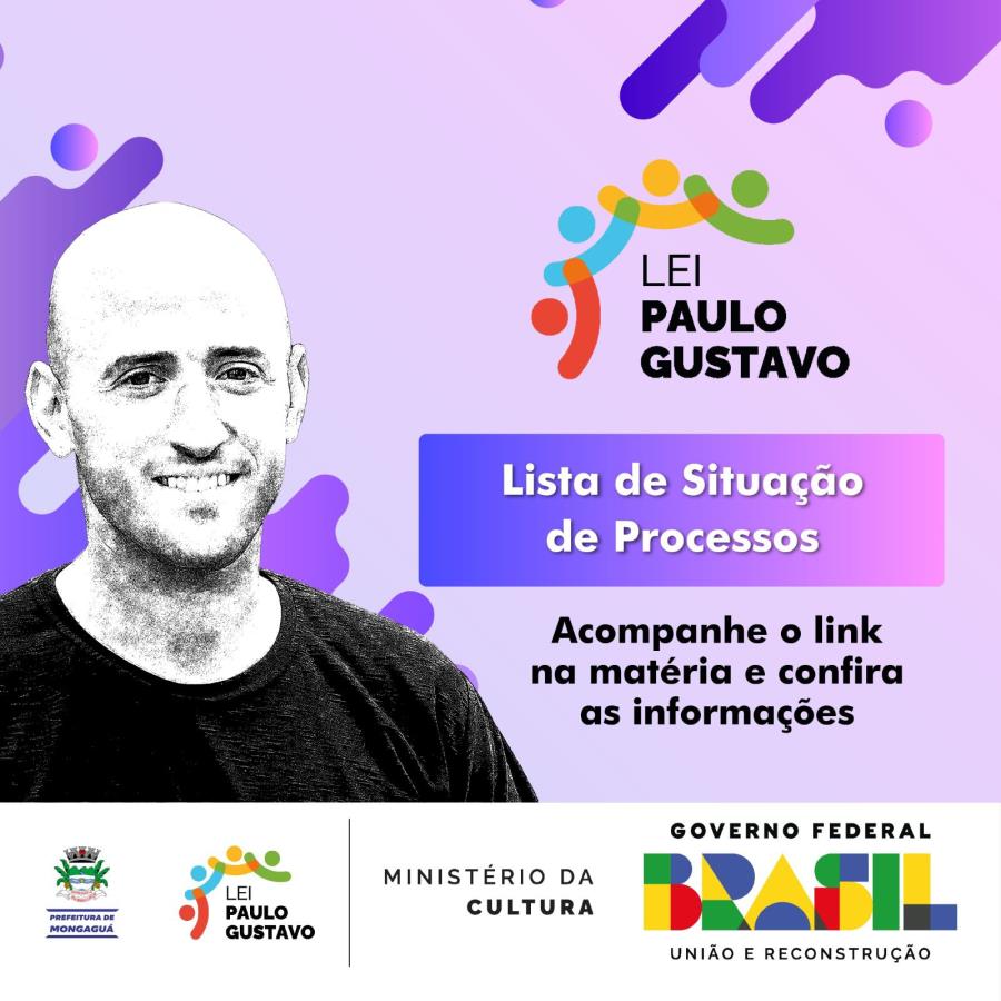 Lei Paulo Gustavo: Lista de Situação Final de Processos
