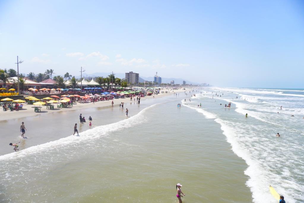 Mongaguá mantém 100% das praias próprias para banho