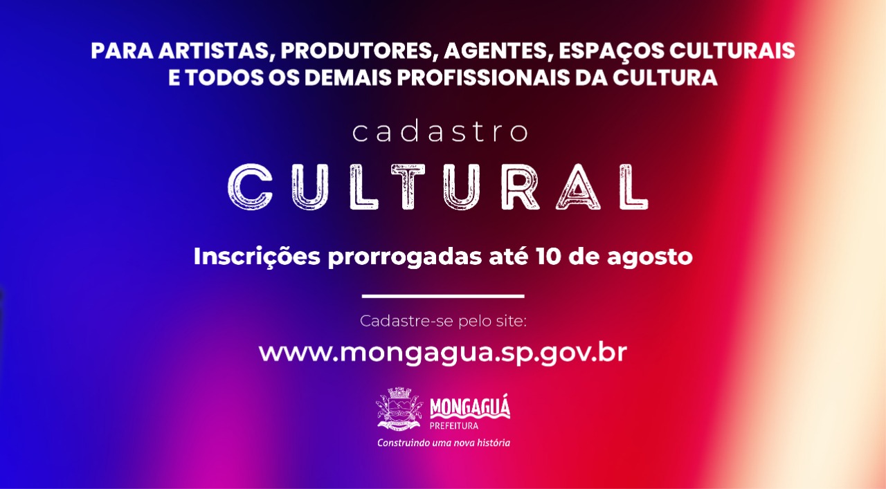 Chamamento Público: Prefeitura inicia cadastramento artístico e cultural