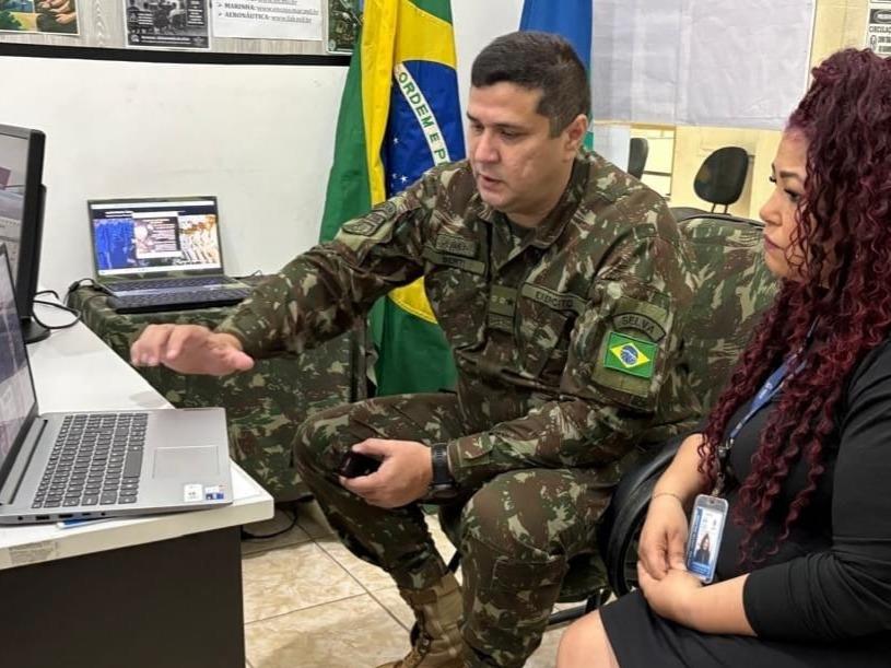 Junta de Serviço Militar de Mongaguá recebe visita técnica do Exército Brasileiro