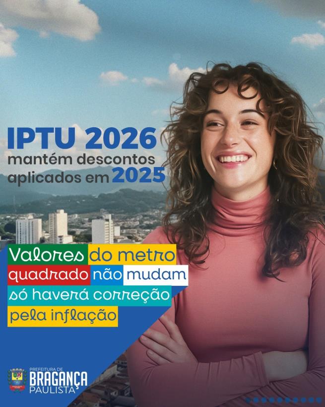 IPTU 2026 mantém descontos aplicados em 2025
