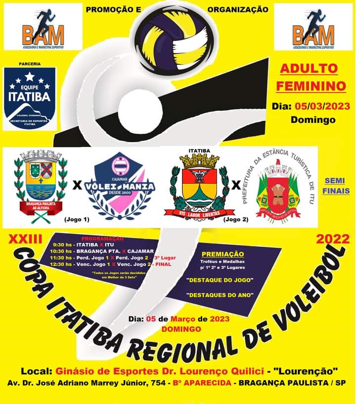 Equipe de Voleibol Adulto Feminino de Bragança Paulista volta à