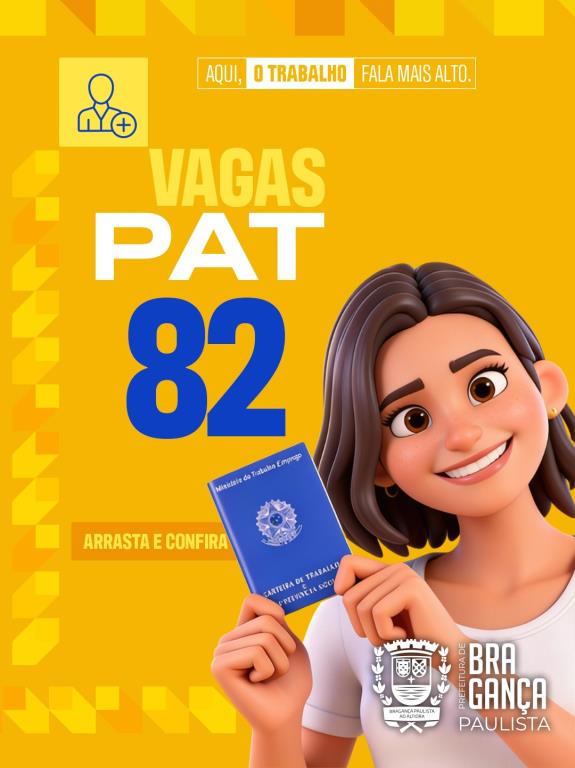 Posto de Atendimento ao Trabalhador tem 82 vagas disponíveis nesta semana