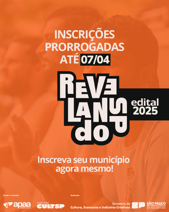 Prazo para inscrições no edital do Revelando SP foi prorrogado até 07 de abril de 2025
