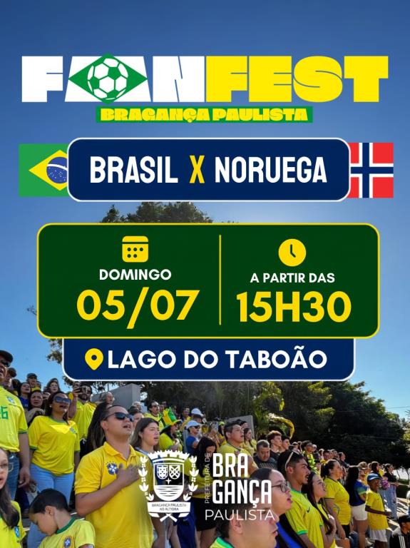 Muito além do futebol: Fan Fest Bragança 2026 promete mais uma tarde inesquecível