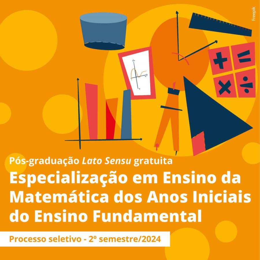 Instituto Federal tem inscrições abertas para curso de pós-graduação em Ensino da Matemática dos Anos Iniciais do Ensino Fundamental